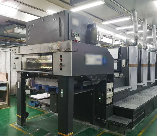 Offset press used for large book print runs